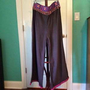 Wide Leg Boho Pants